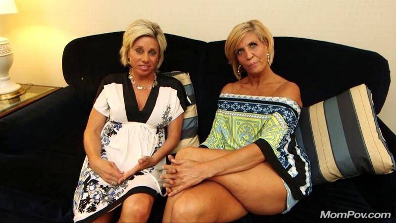 pov. #ffm. mompov - payton simone - two sexy blonde cougars in threesome......